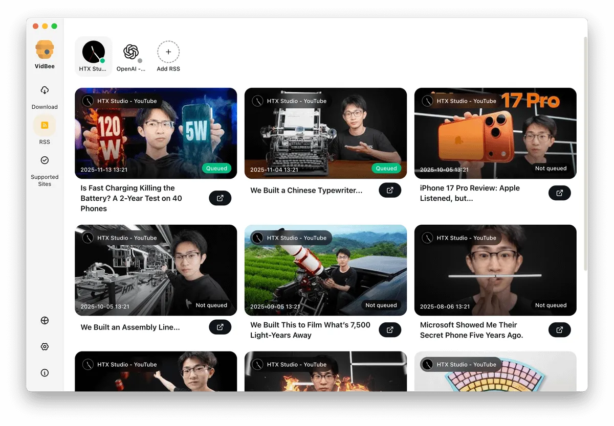 I use VidBee when I want hands-off updates from c…