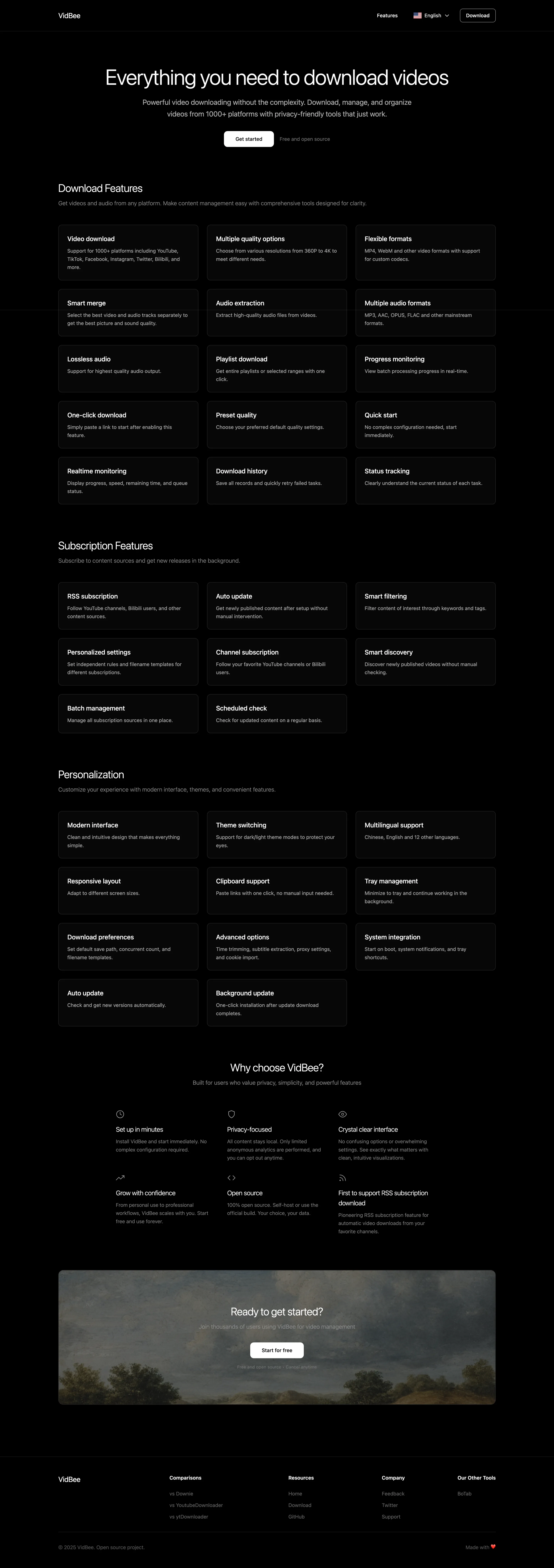 Video Download Tool Feature Showcase