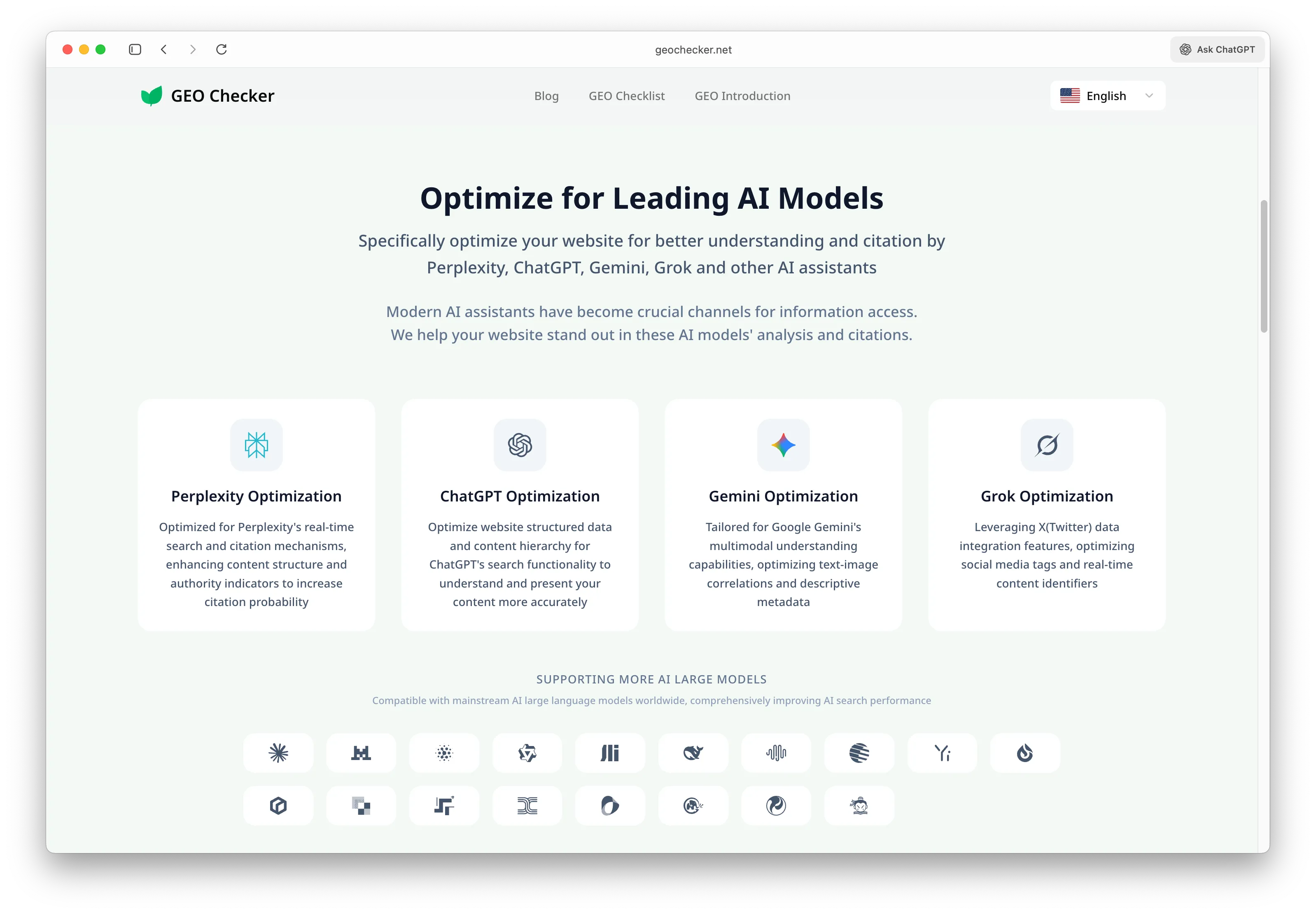 GEO Checker AI Optimization Platform