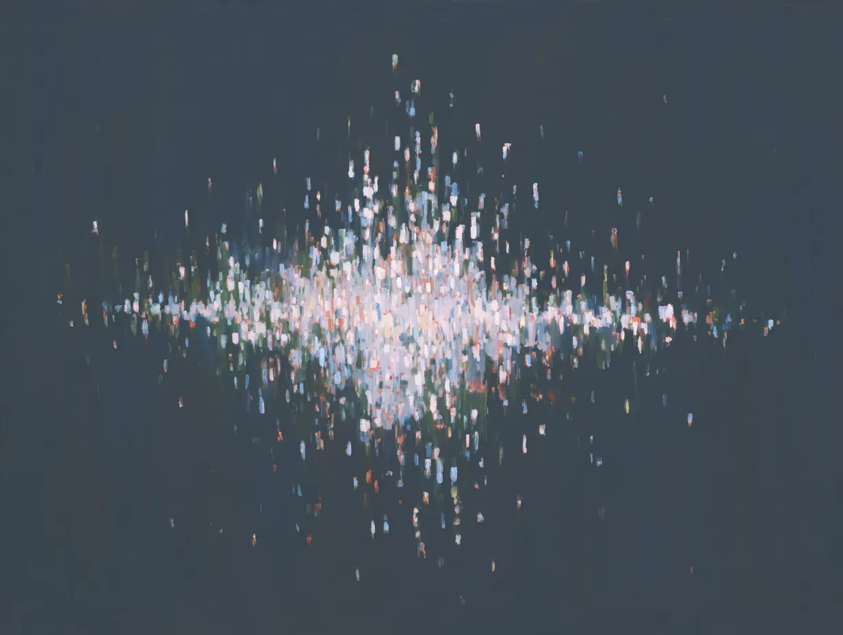 Abstract Nebula Light Points Art