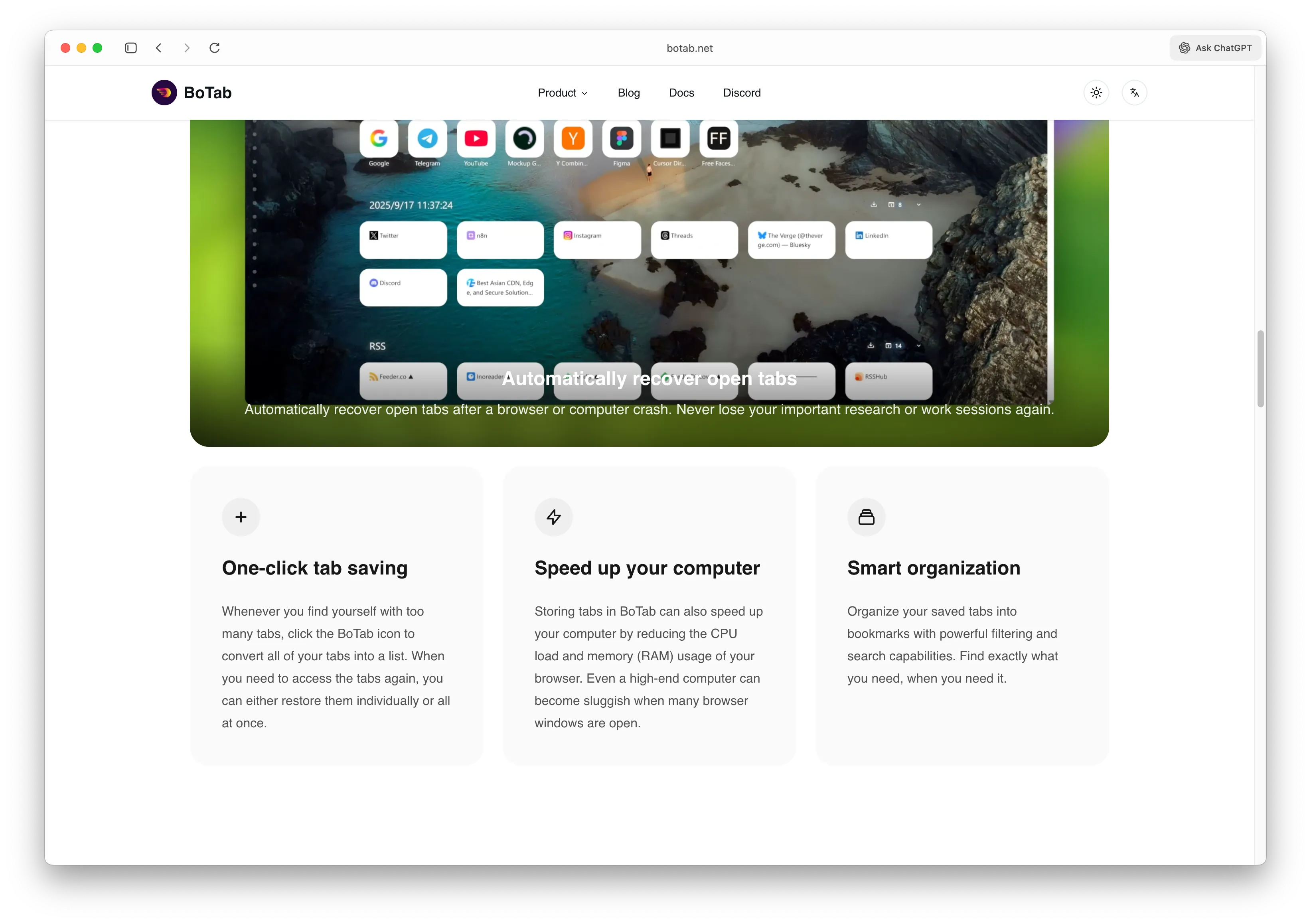 BoTab Tab Management Platform