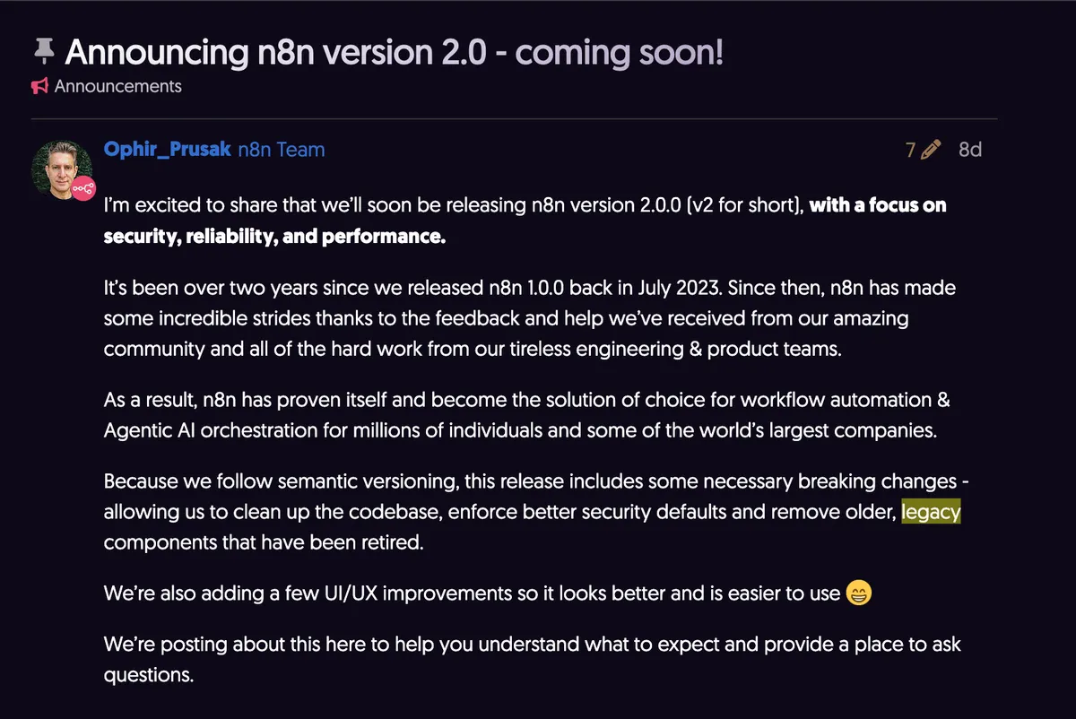 n8n 2.0 Update Highlights